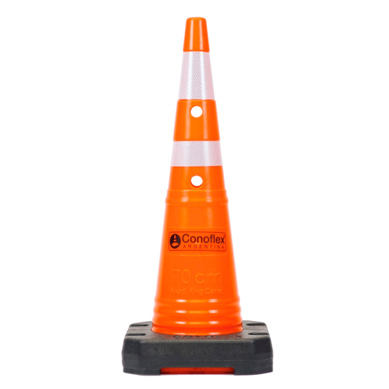 CONOFLEX CONO KING CONE SEMIFLEXIBLE 70CM CON REFLECTIVOS Y BASE CUADRADA (1570LSF-2R)