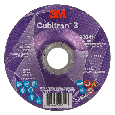 3M DISCO DE CORTE 115X1.6X22.2MM CUBITRON 3 COW T27 (90041)